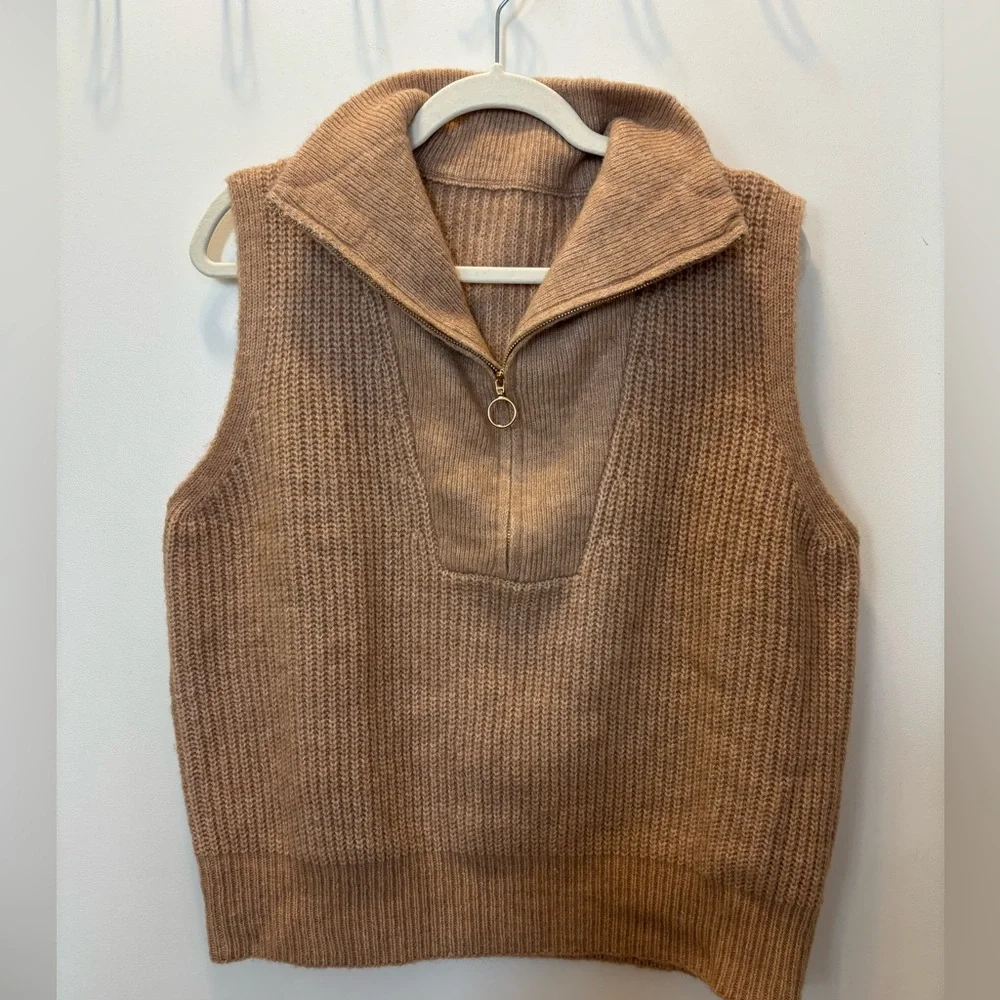 Half-Zip Knit Vest - Picture 6 of 9